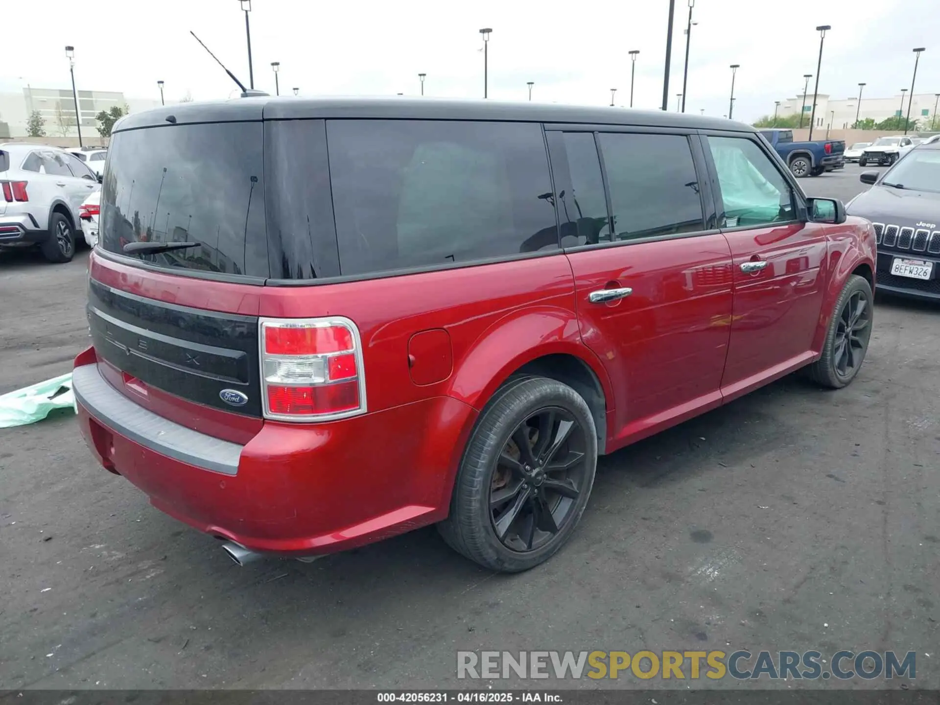 4 fotografías del automóvil dañado 2FMGK5C86KBA07992 FORD FLEX 2019