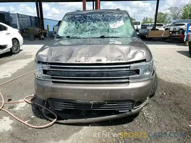 14 fotografías del automóvil dañado 2FMGK5C87KBA02980 FORD FLEX 2019