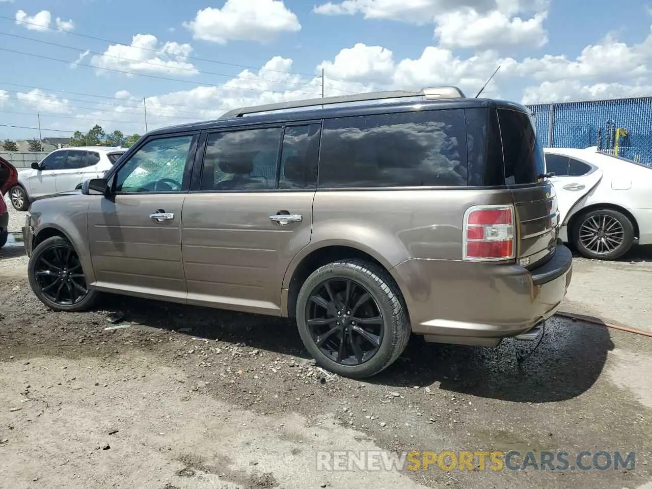 2 fotografías del automóvil dañado 2FMGK5C87KBA02980 FORD FLEX 2019