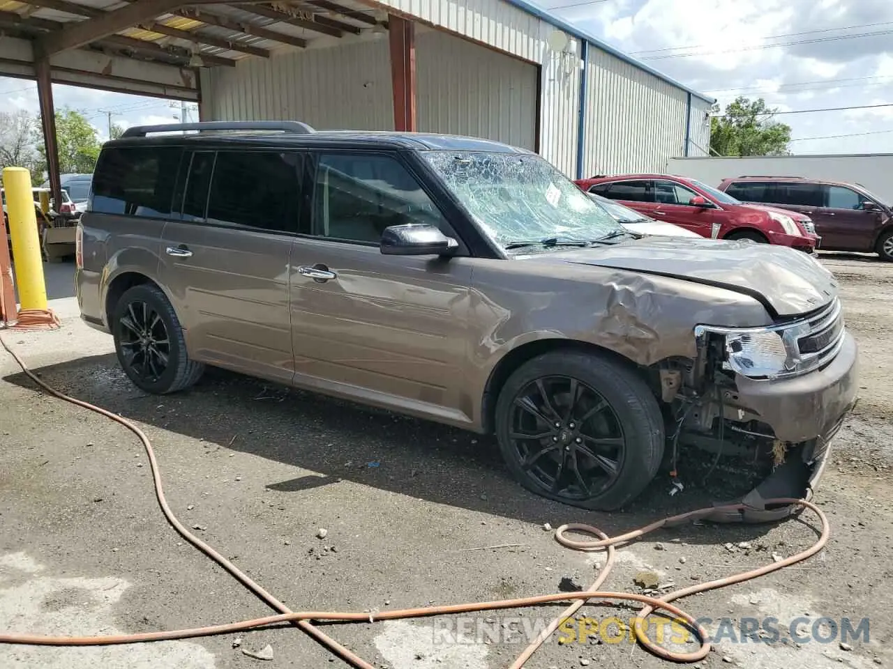4 fotografías del automóvil dañado 2FMGK5C87KBA02980 FORD FLEX 2019