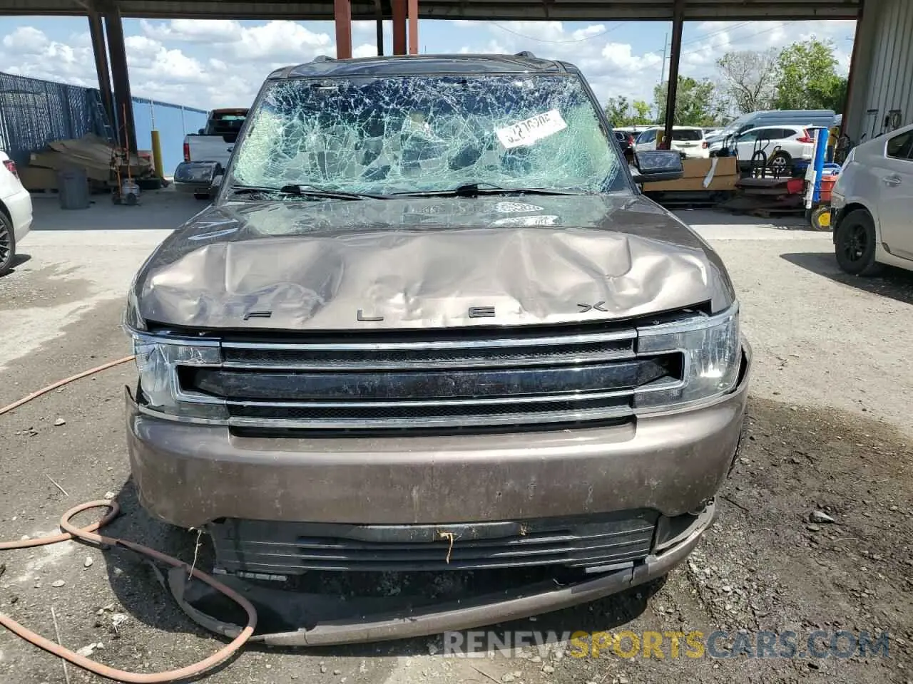 5 fotografías del automóvil dañado 2FMGK5C87KBA02980 FORD FLEX 2019