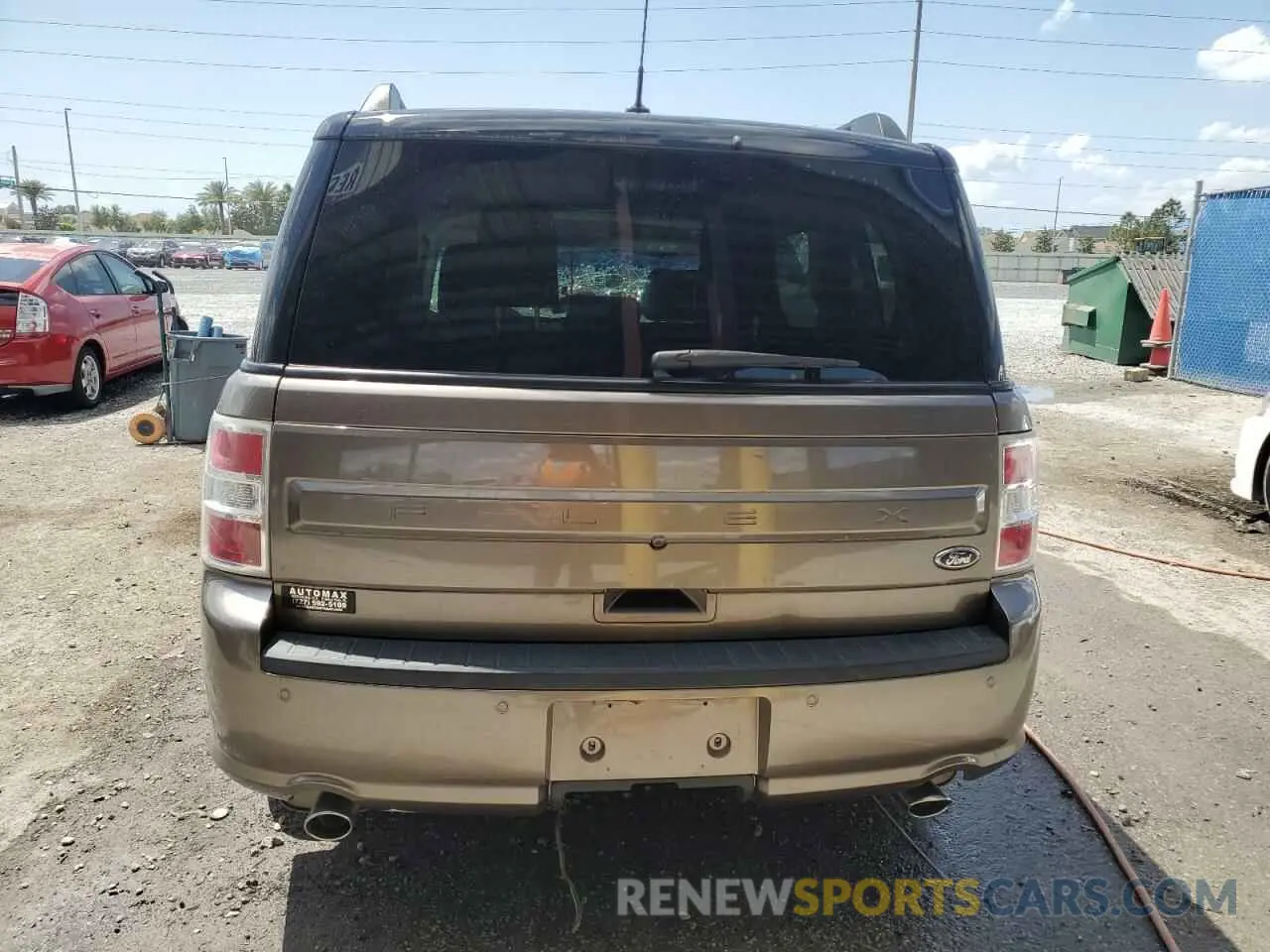 6 fotografías del automóvil dañado 2FMGK5C87KBA02980 FORD FLEX 2019