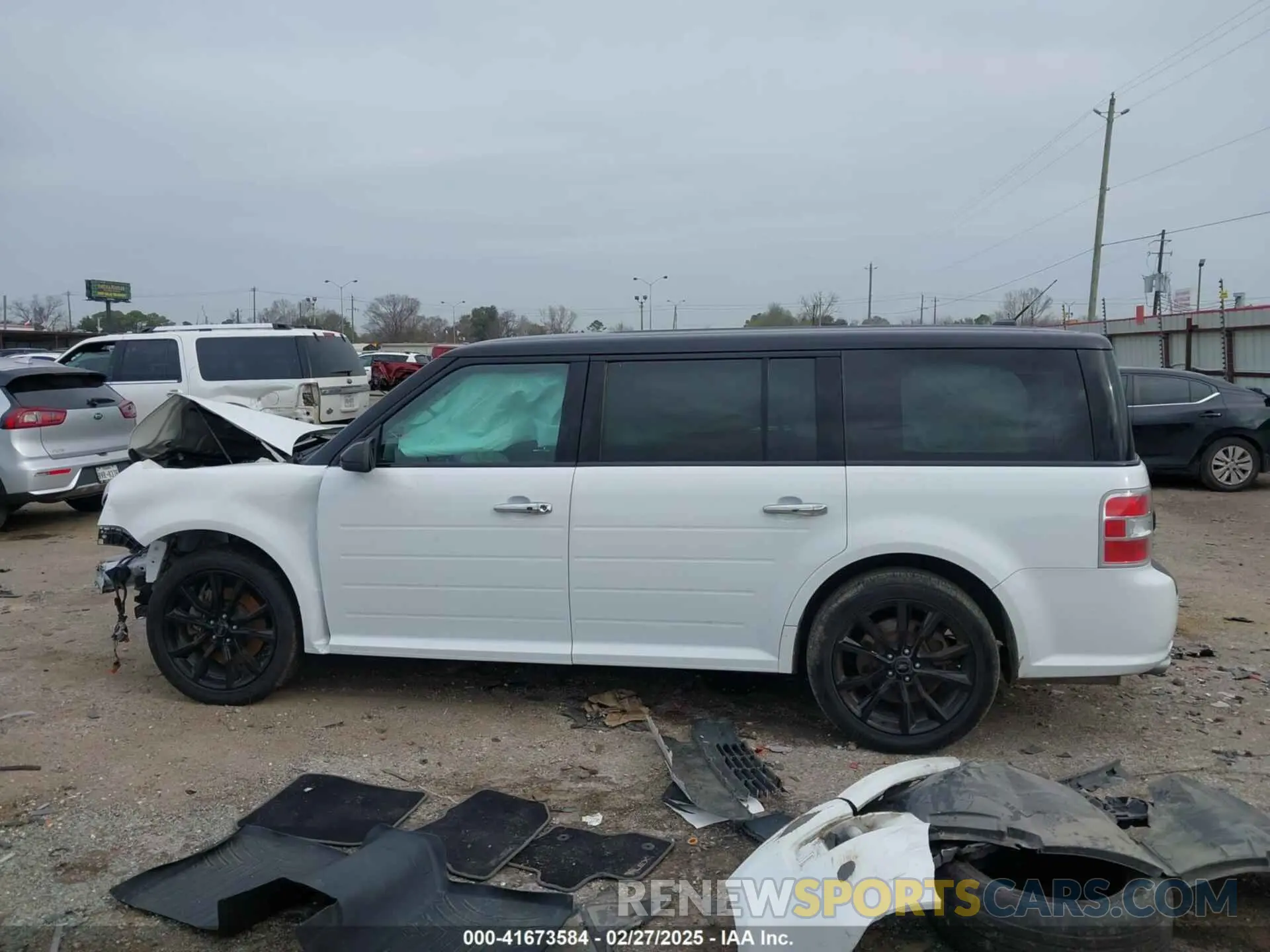15 fotografías del automóvil dañado 2FMGK5C89KBA31963 FORD FLEX 2019