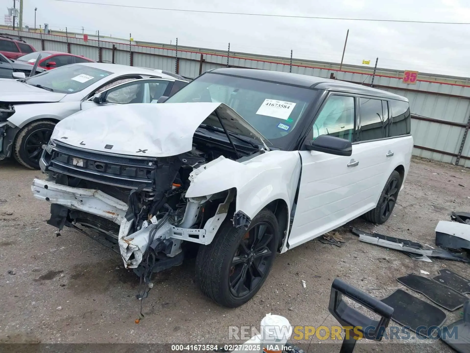 2 fotografías del automóvil dañado 2FMGK5C89KBA31963 FORD FLEX 2019