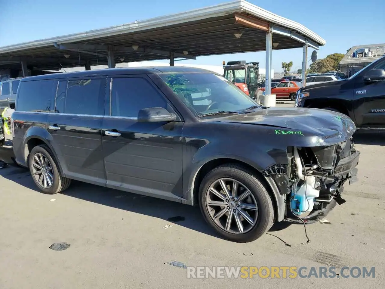 4 fotografías del automóvil dañado 2FMGK5D84KBA20304 FORD FLEX 2019