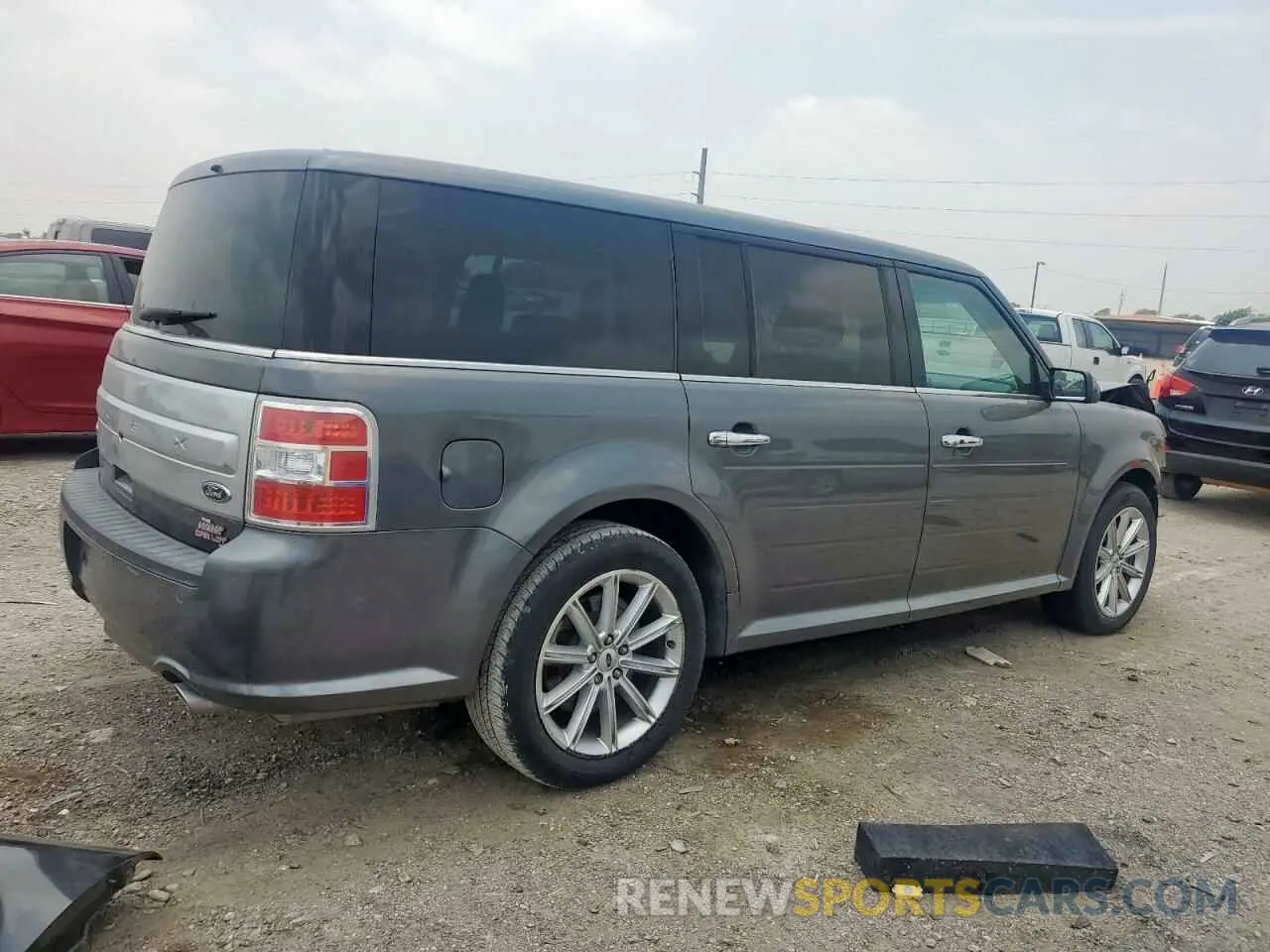 3 fotografías del automóvil dañado 2FMGK5D88KBA22573 FORD FLEX 2019