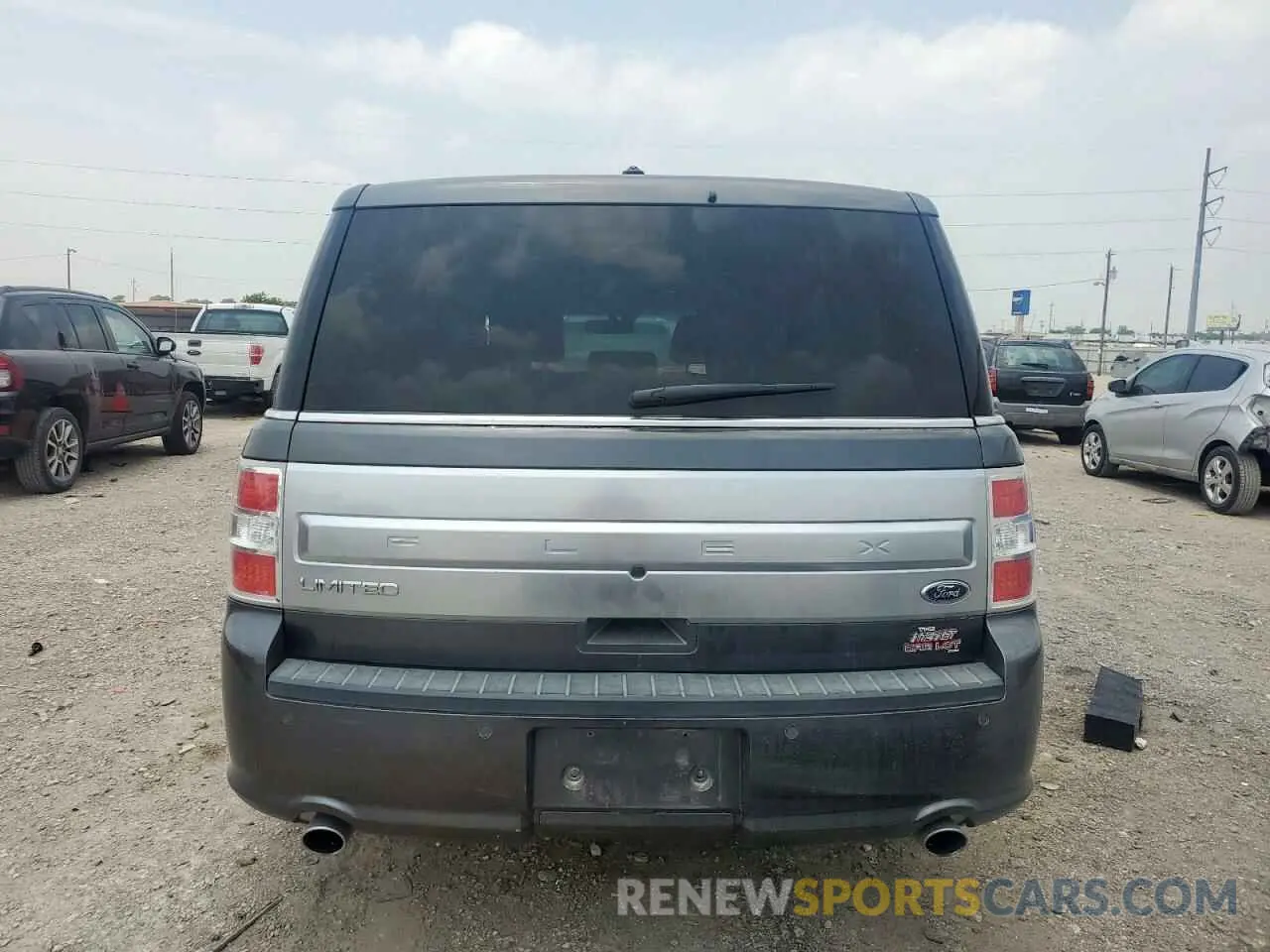 6 fotografías del automóvil dañado 2FMGK5D88KBA22573 FORD FLEX 2019