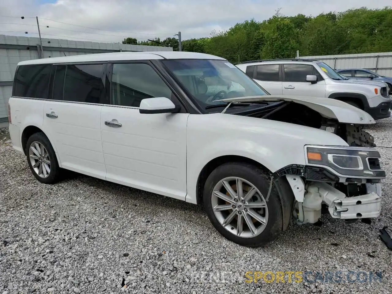 4 fotografías del automóvil dañado 2FMGK5D8XKBA06505 FORD FLEX 2019