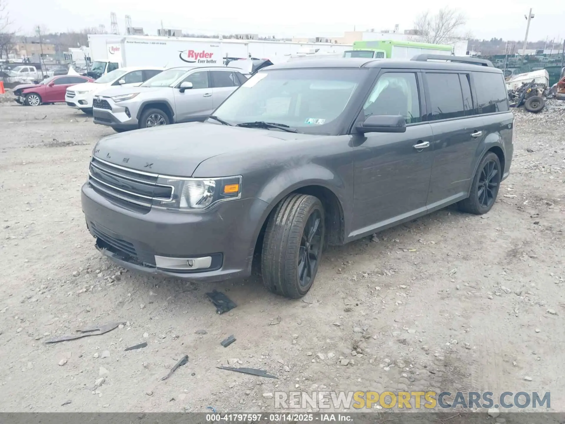 2 fotografías del automóvil dañado 2FMHK6C83KBA10648 FORD FLEX 2019