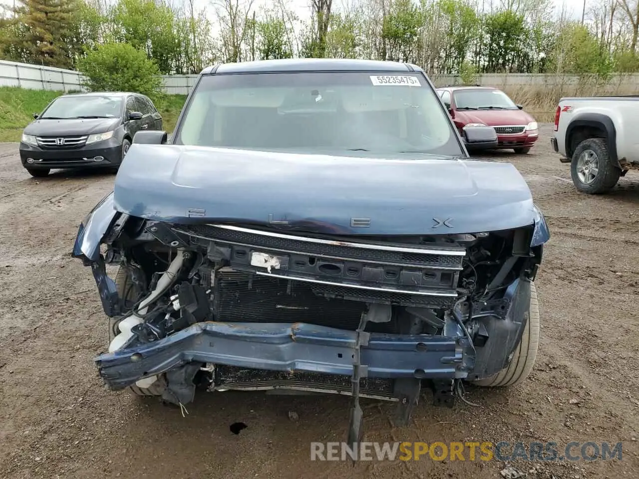 5 fotografías del automóvil dañado 2FMHK6C83KBA38465 FORD FLEX 2019