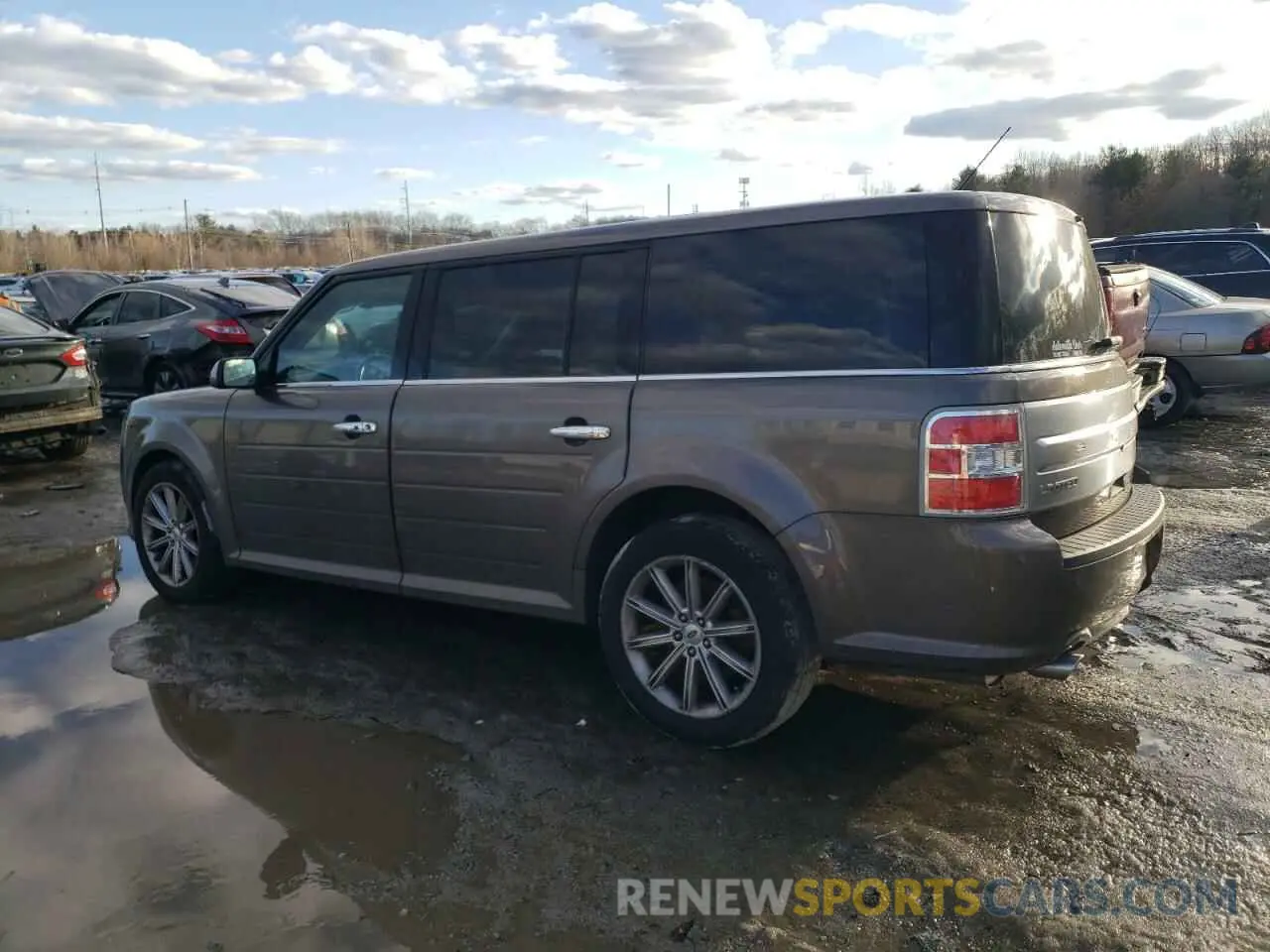 2 fotografías del automóvil dañado 2FMHK6D80KBA29205 FORD FLEX 2019