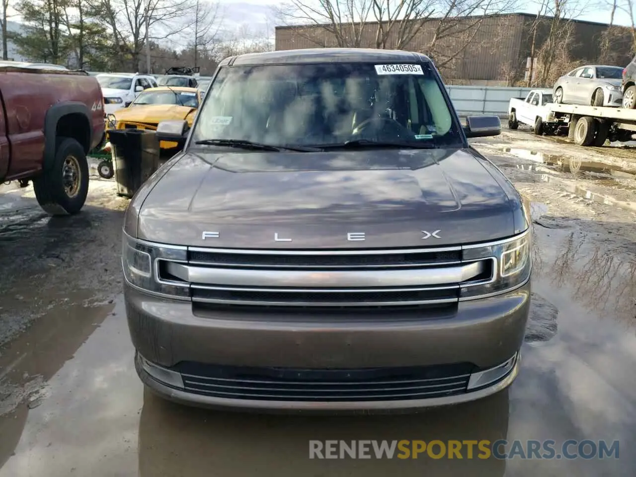 5 fotografías del automóvil dañado 2FMHK6D80KBA29205 FORD FLEX 2019