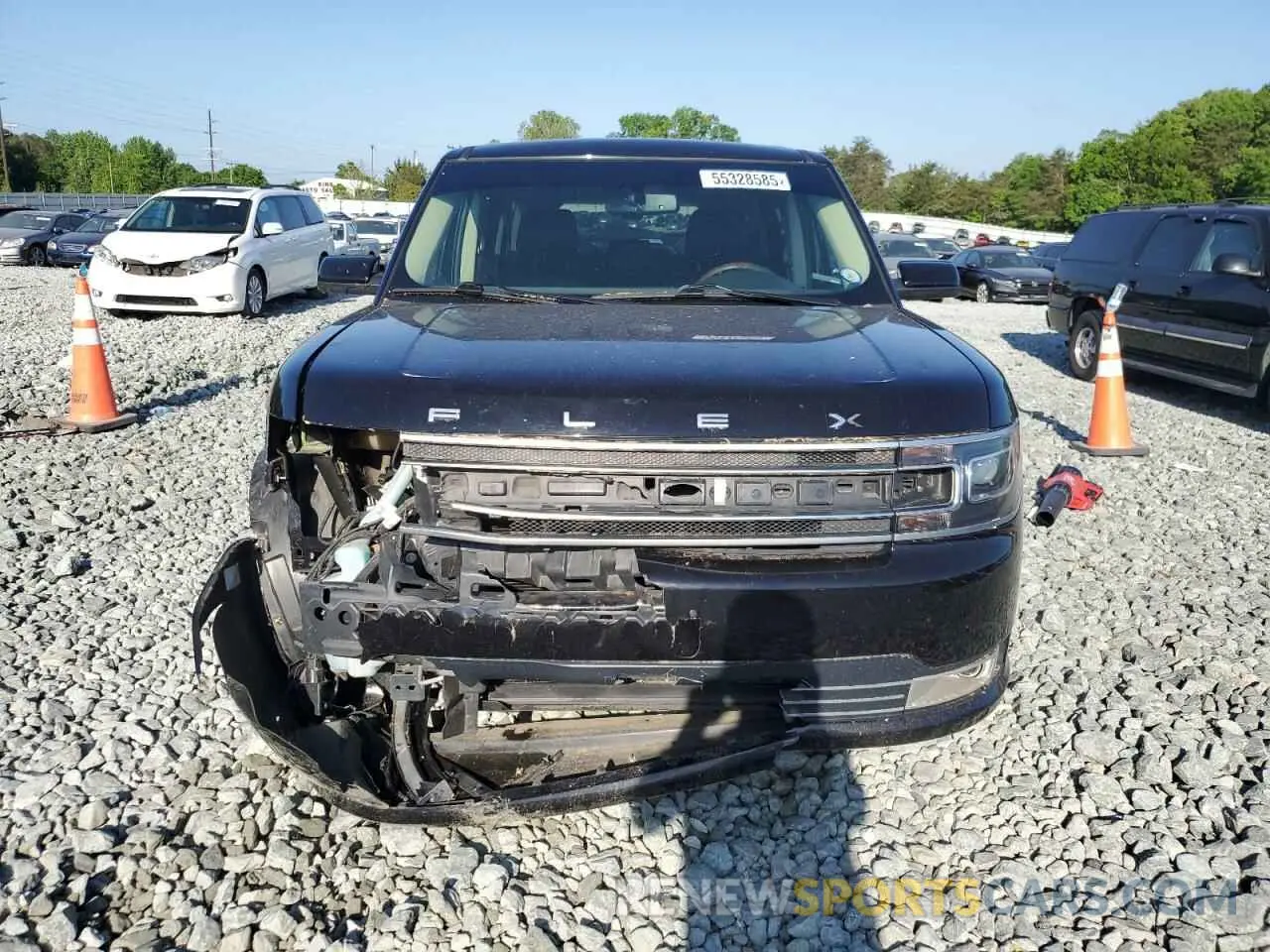 5 fotografías del automóvil dañado 2FMHK6D81KBA05589 FORD FLEX 2019