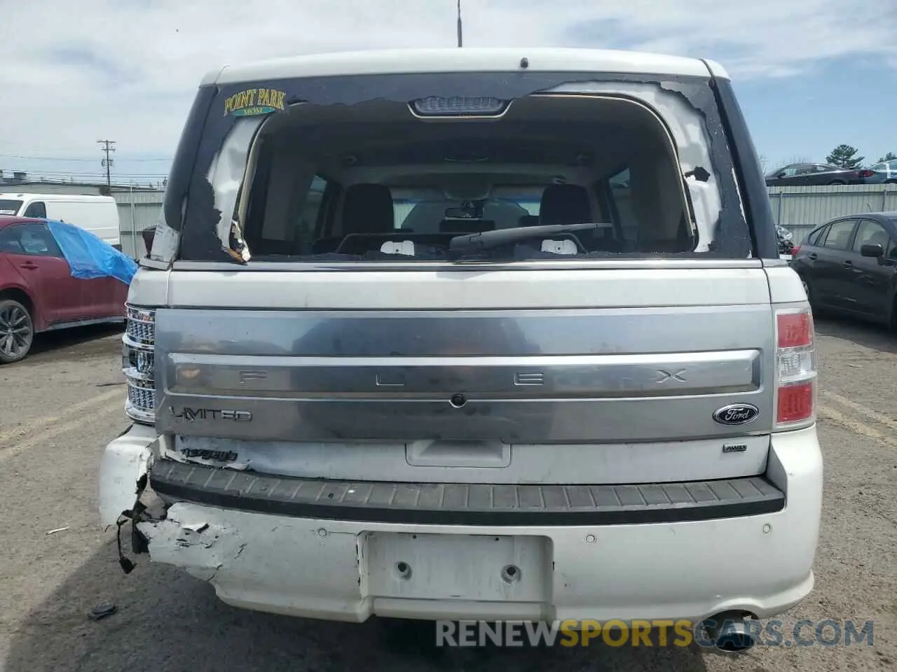 6 fotografías del automóvil dañado 2FMHK6D82KBA02779 FORD FLEX 2019