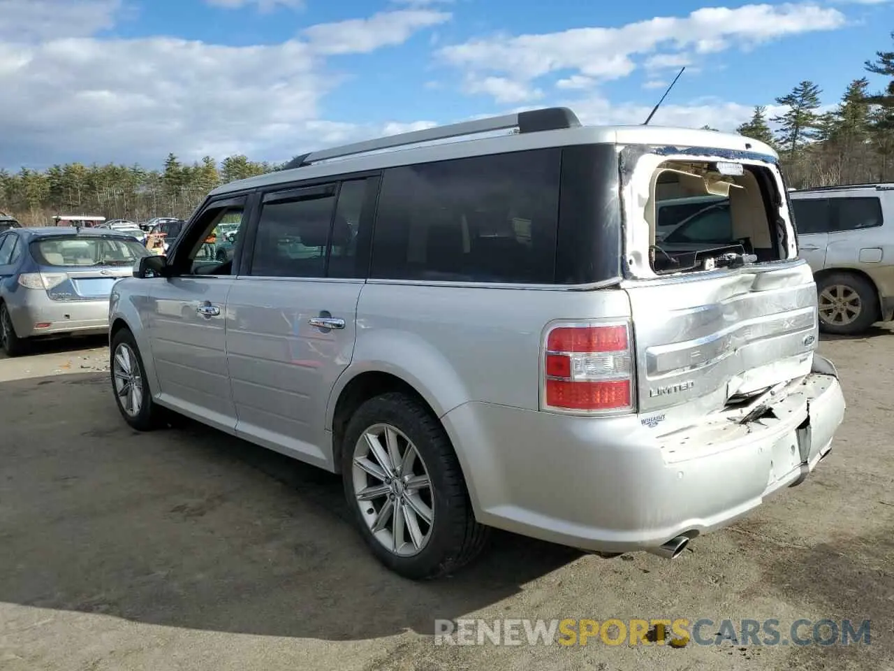 2 fotografías del automóvil dañado 2FMHK6D83KBA36200 FORD FLEX 2019