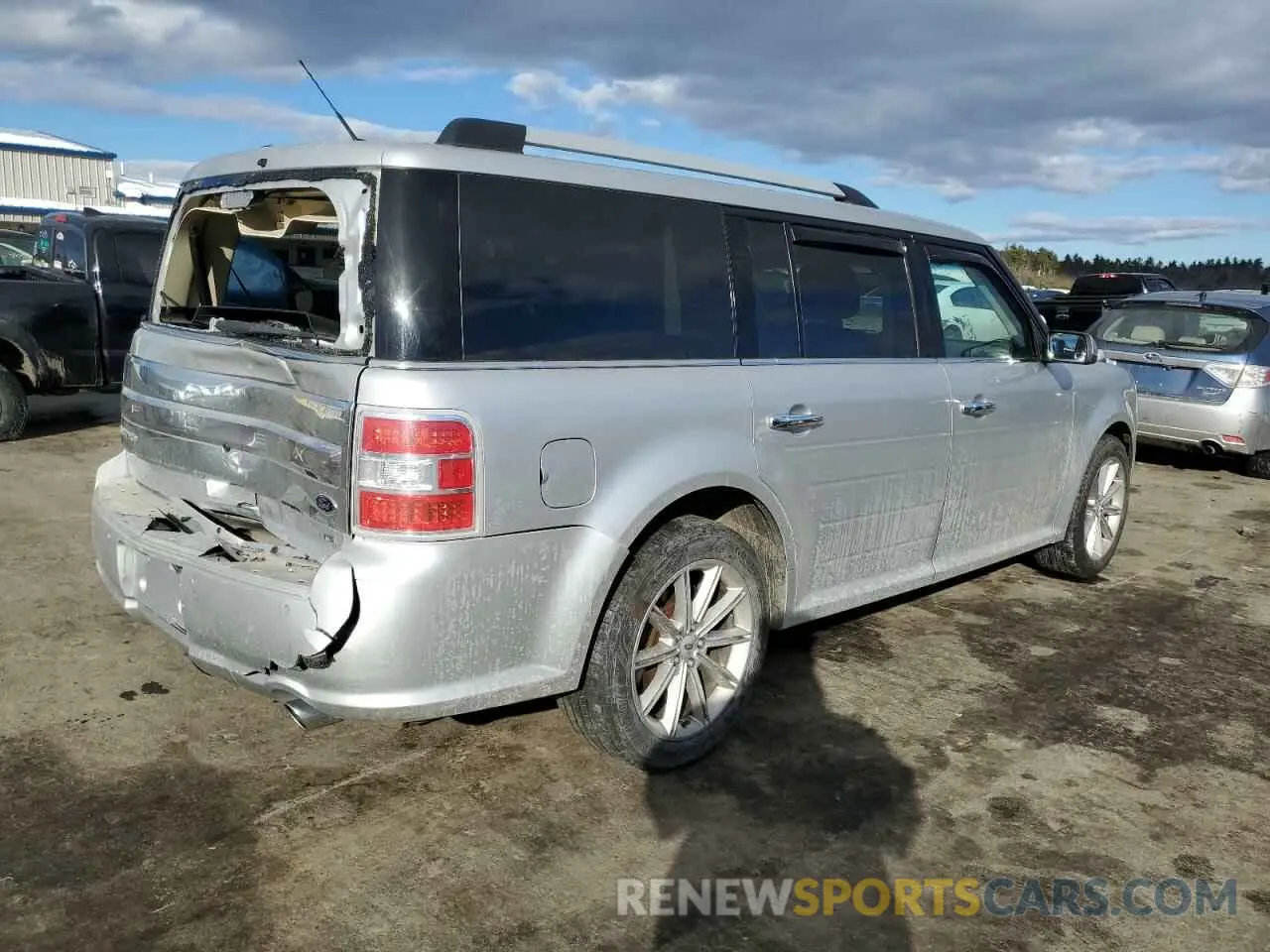 3 fotografías del automóvil dañado 2FMHK6D83KBA36200 FORD FLEX 2019