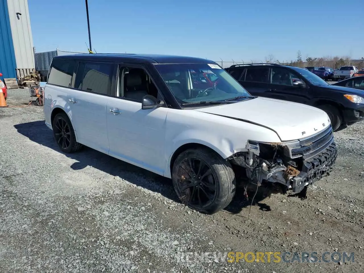 4 fotografías del automóvil dañado 2FMHK6D84KBA03383 FORD FLEX 2019