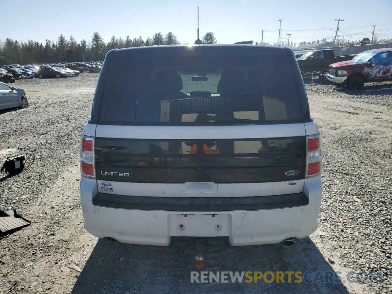 6 fotografías del automóvil dañado 2FMHK6D84KBA03383 FORD FLEX 2019