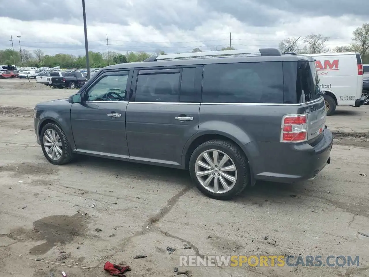 2 fotografías del automóvil dañado 2FMHK6D86KBA27216 FORD FLEX 2019