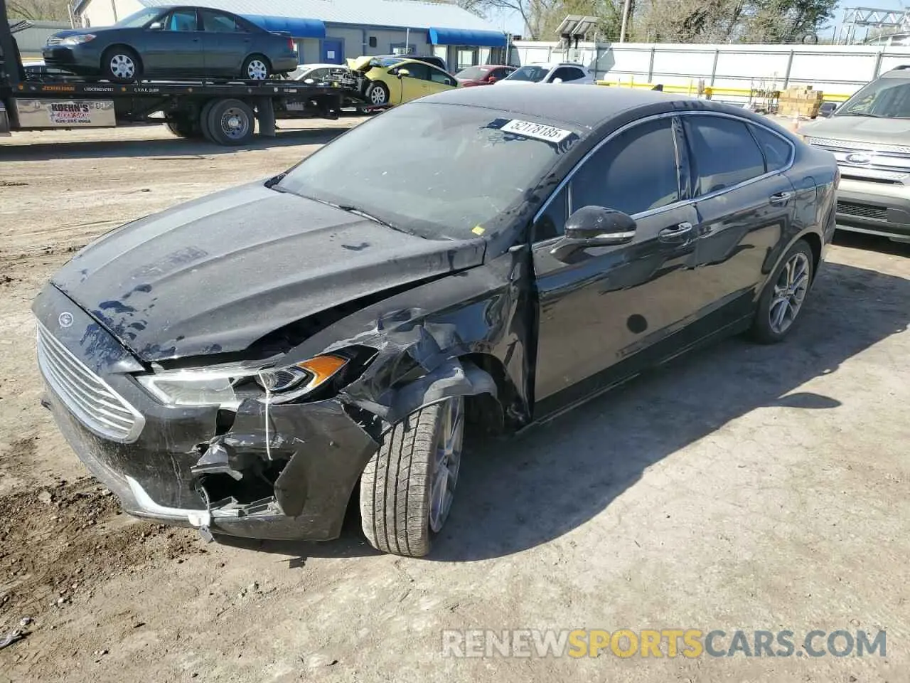 1 fotografías del automóvil dañado 3FA6P0CD2KR133775 FORD FUSION 2019