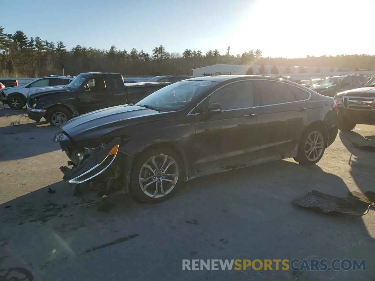 1 fotografías del automóvil dañado 3FA6P0CD2KR222309 FORD FUSION 2019