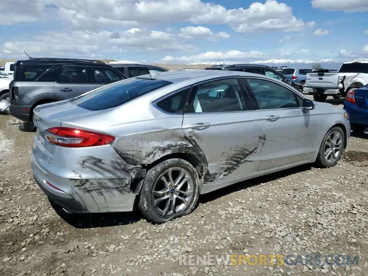 3 fotografías del automóvil dañado 3FA6P0CD3KR140721 FORD FUSION 2019