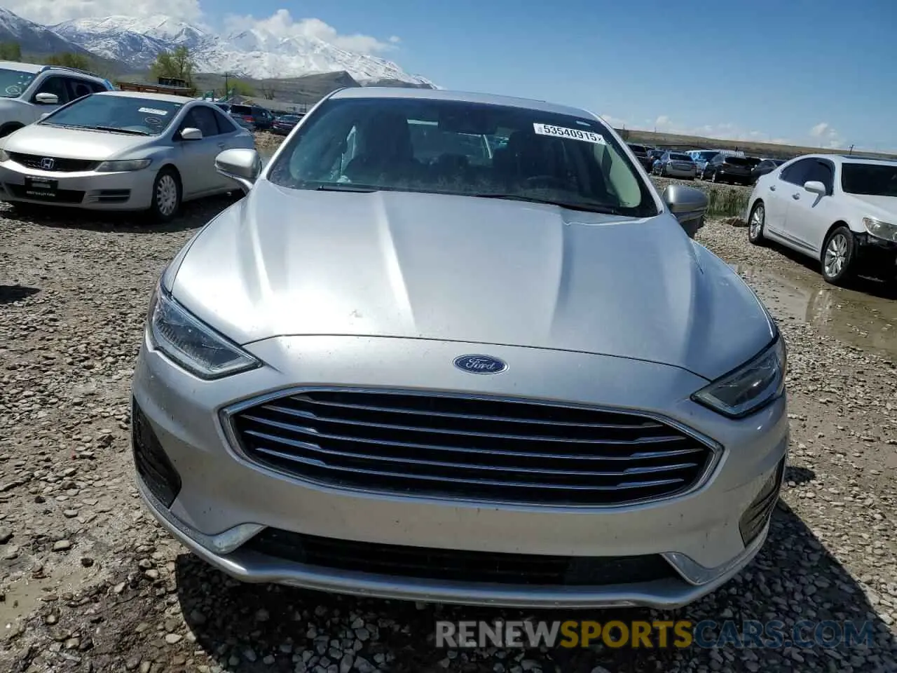 5 fotografías del automóvil dañado 3FA6P0CD3KR140721 FORD FUSION 2019