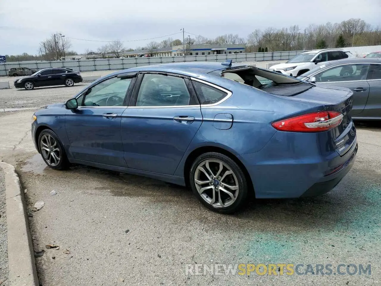 2 fotografías del automóvil dañado 3FA6P0CD3KR238289 FORD FUSION 2019