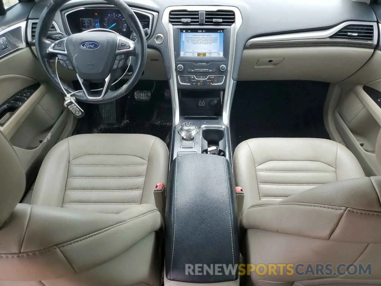 8 fotografías del automóvil dañado 3FA6P0CD5KR138503 FORD FUSION 2019
