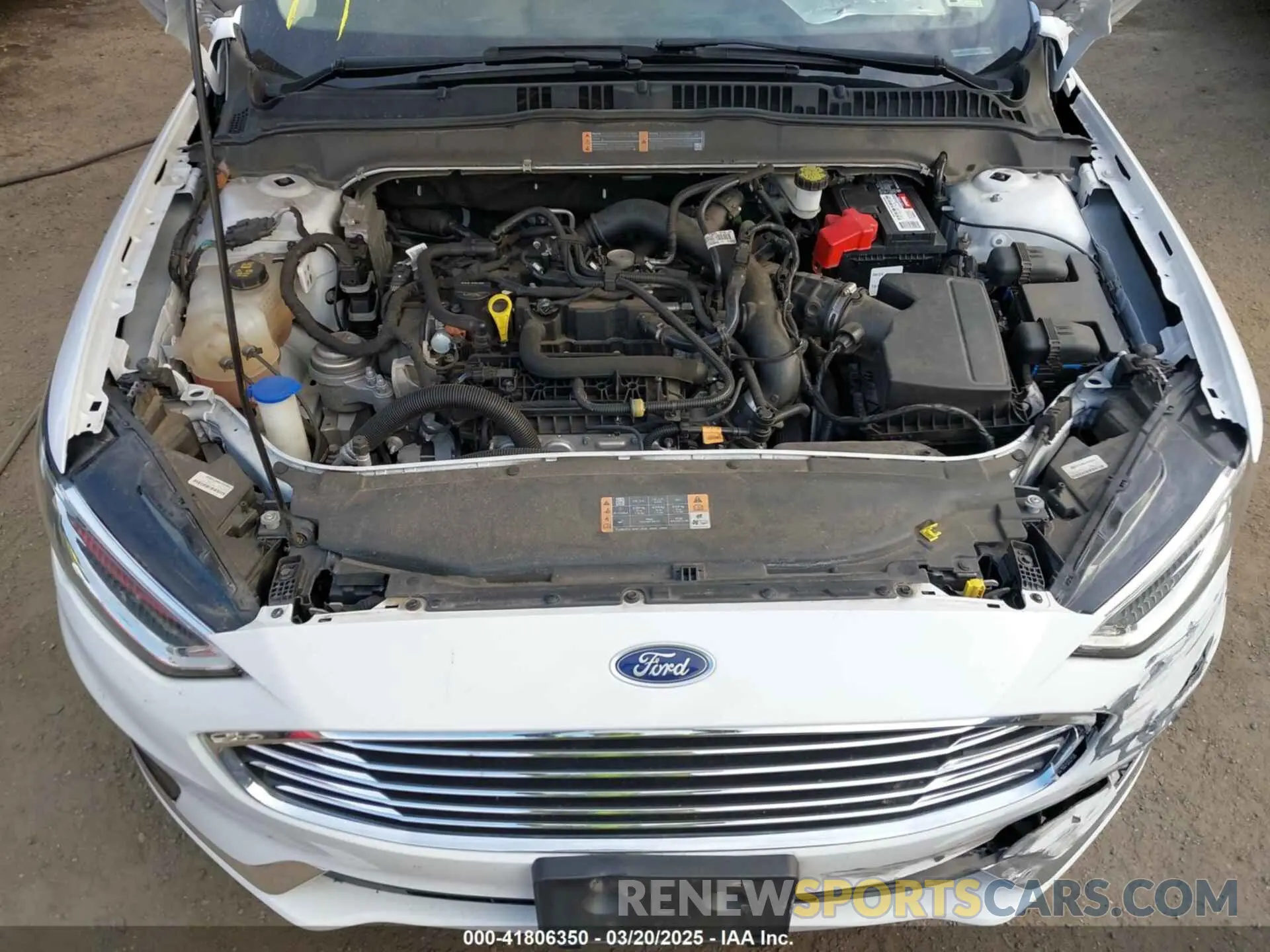 10 fotografías del automóvil dañado 3FA6P0CD5KR224619 FORD FUSION 2019