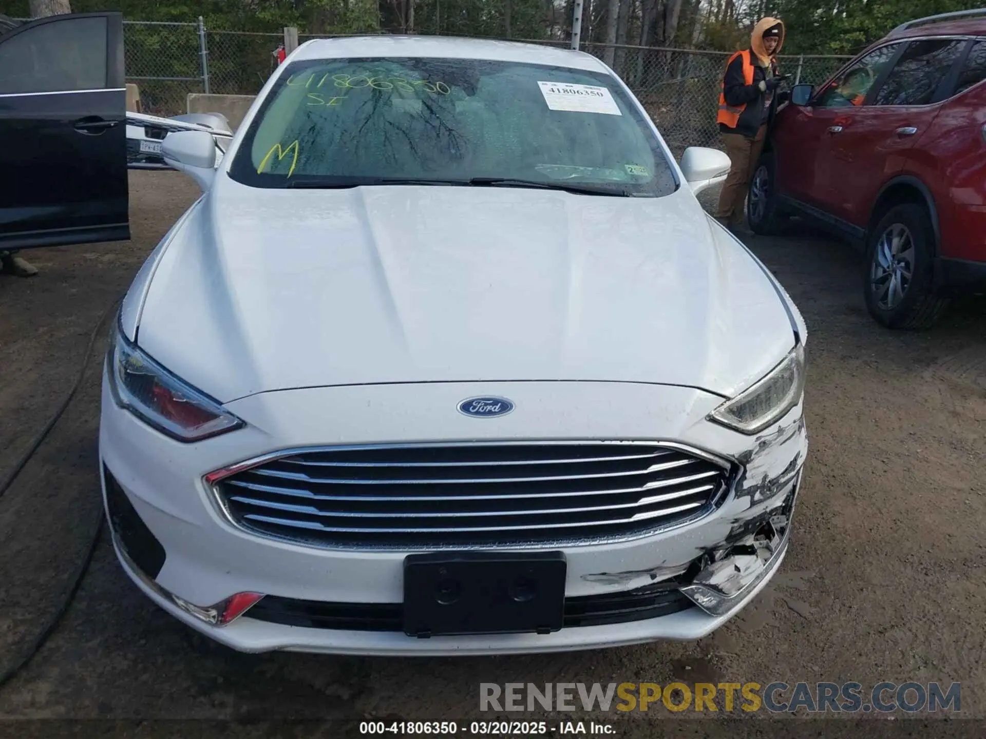 12 fotografías del automóvil dañado 3FA6P0CD5KR224619 FORD FUSION 2019