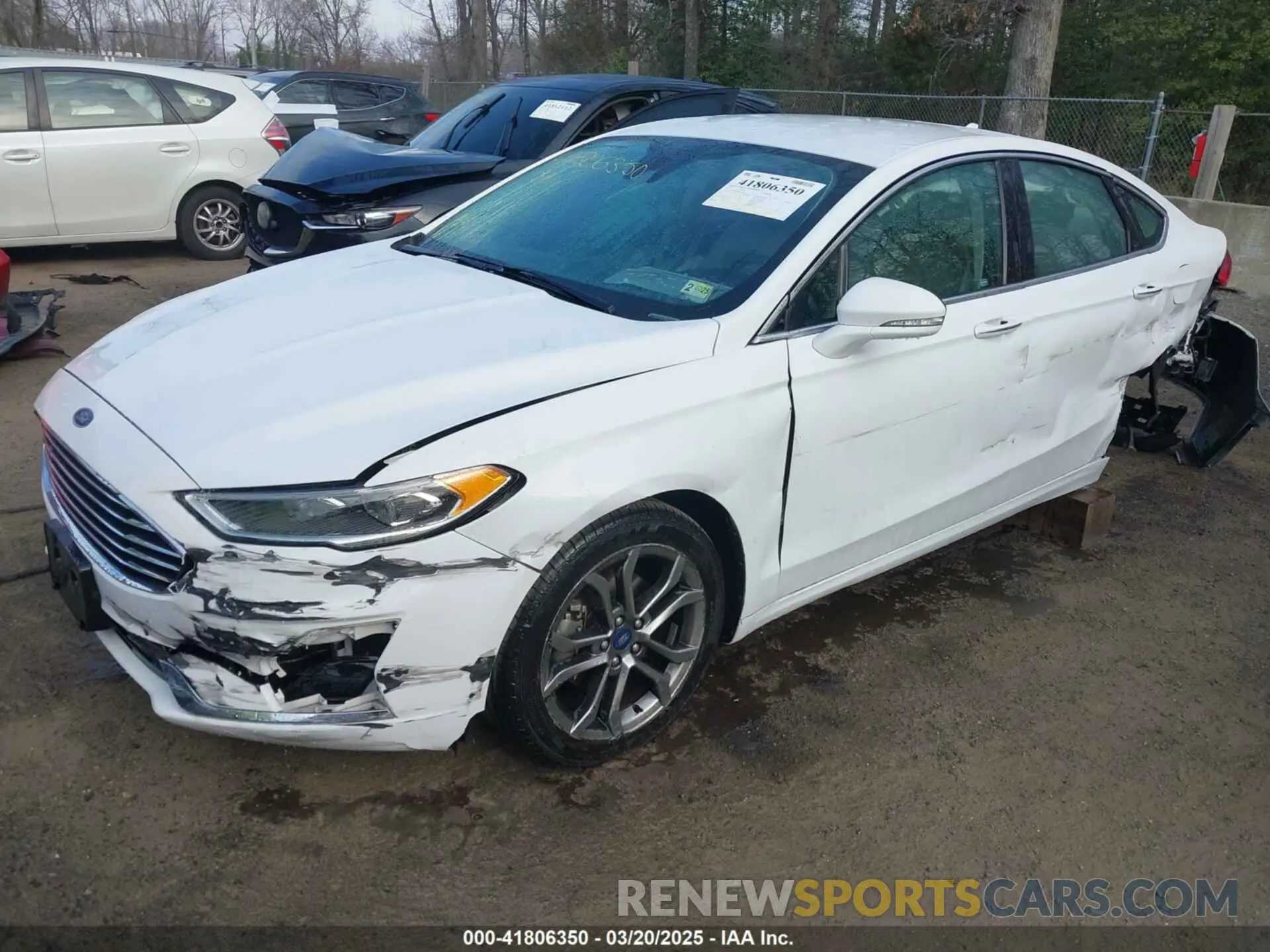 2 fotografías del automóvil dañado 3FA6P0CD5KR224619 FORD FUSION 2019