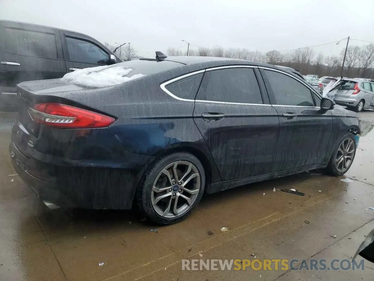 3 fotografías del automóvil dañado 3FA6P0CD5KR236530 FORD FUSION 2019