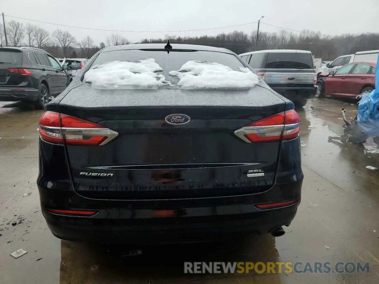 6 fotografías del automóvil dañado 3FA6P0CD5KR236530 FORD FUSION 2019