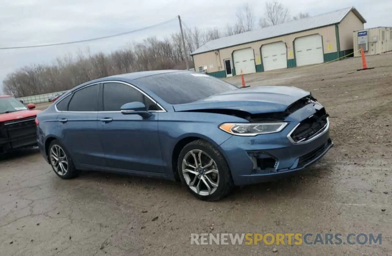 4 fotografías del automóvil dañado 3FA6P0CD6KR220076 FORD FUSION 2019