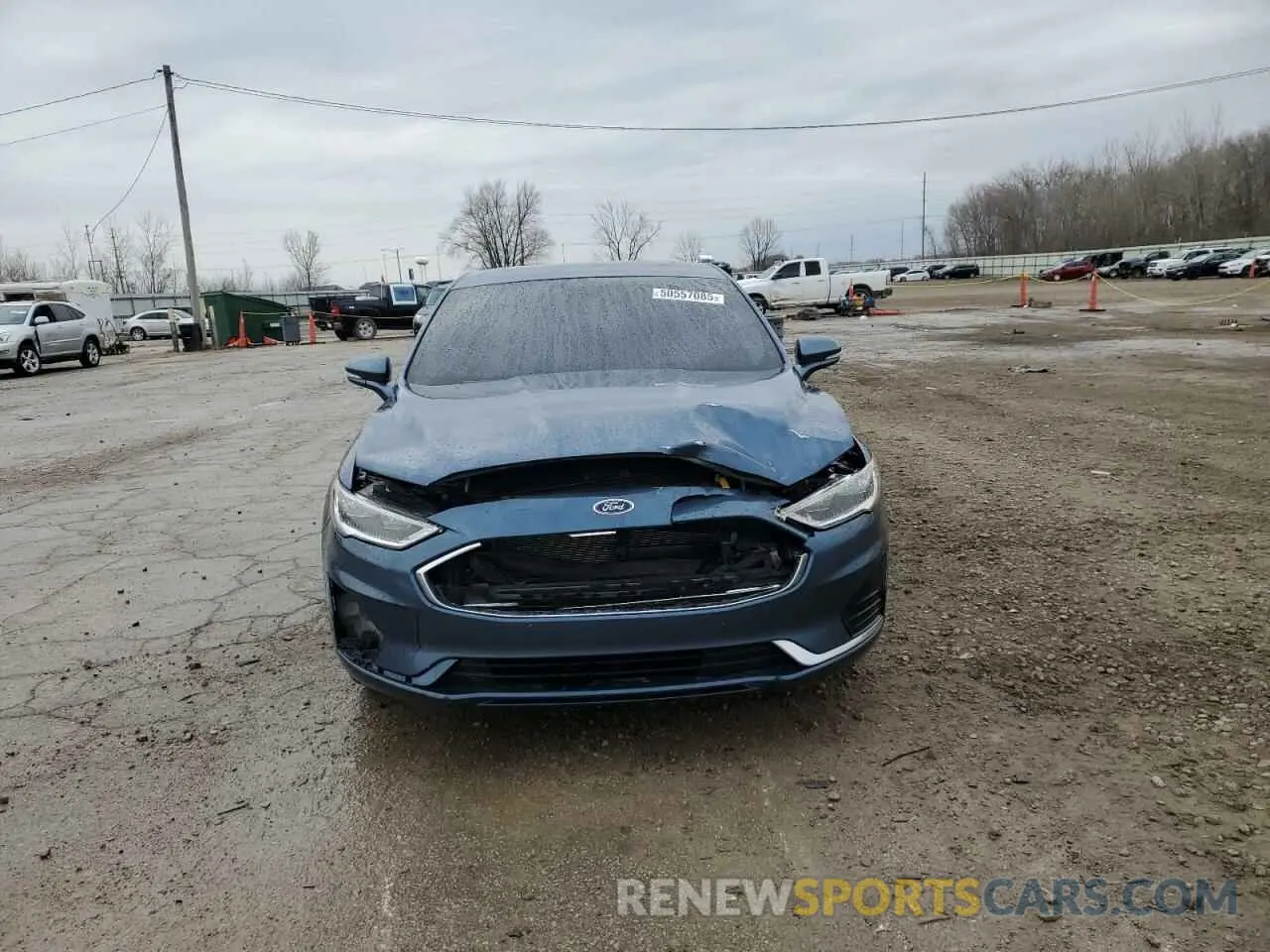 5 fotografías del automóvil dañado 3FA6P0CD6KR220076 FORD FUSION 2019