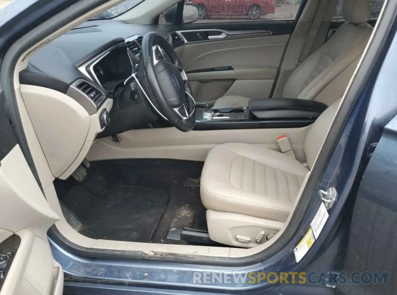 7 fotografías del automóvil dañado 3FA6P0CD6KR220076 FORD FUSION 2019