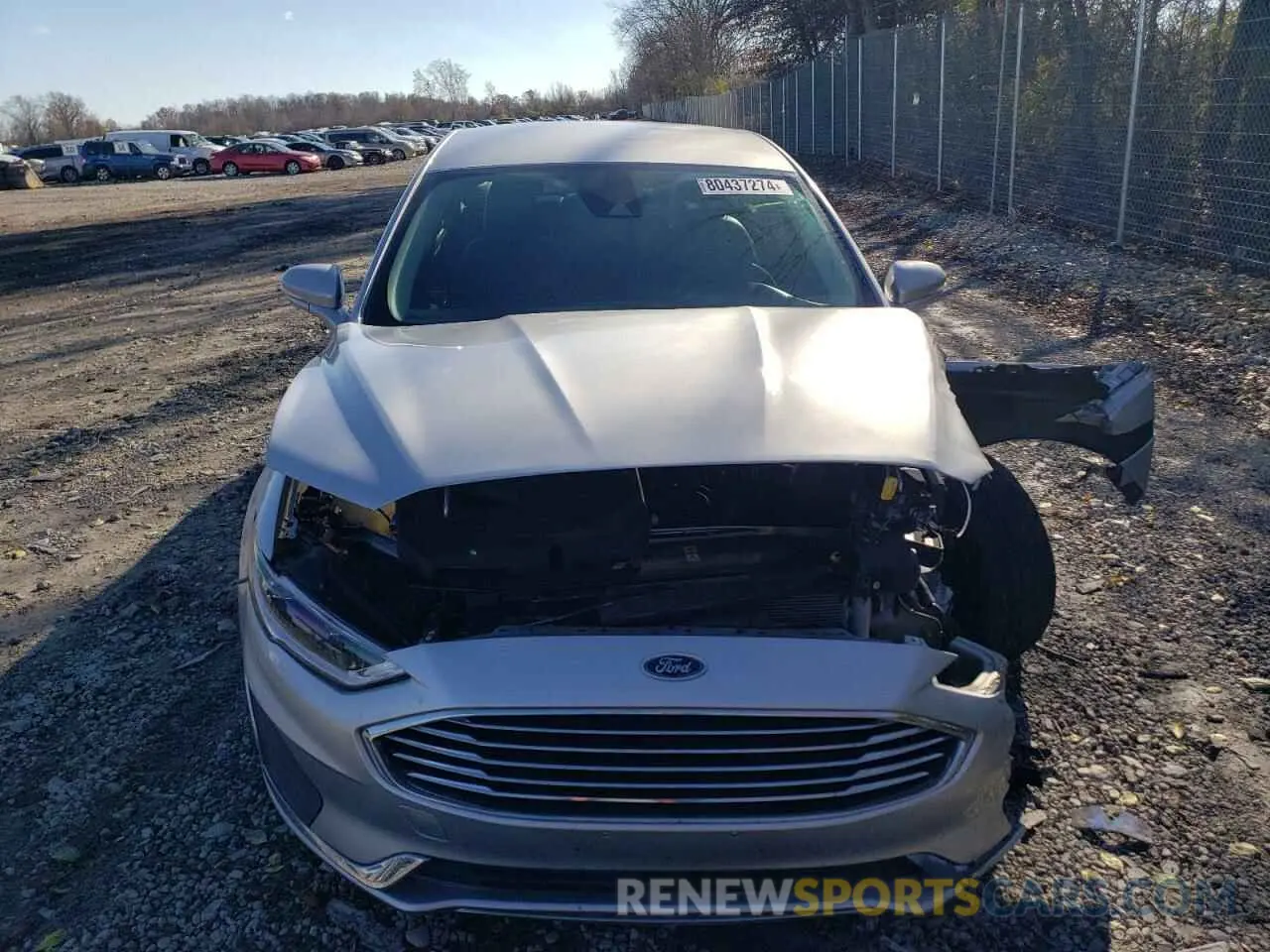 5 fotografías del automóvil dañado 3FA6P0CD8KR238434 FORD FUSION 2019