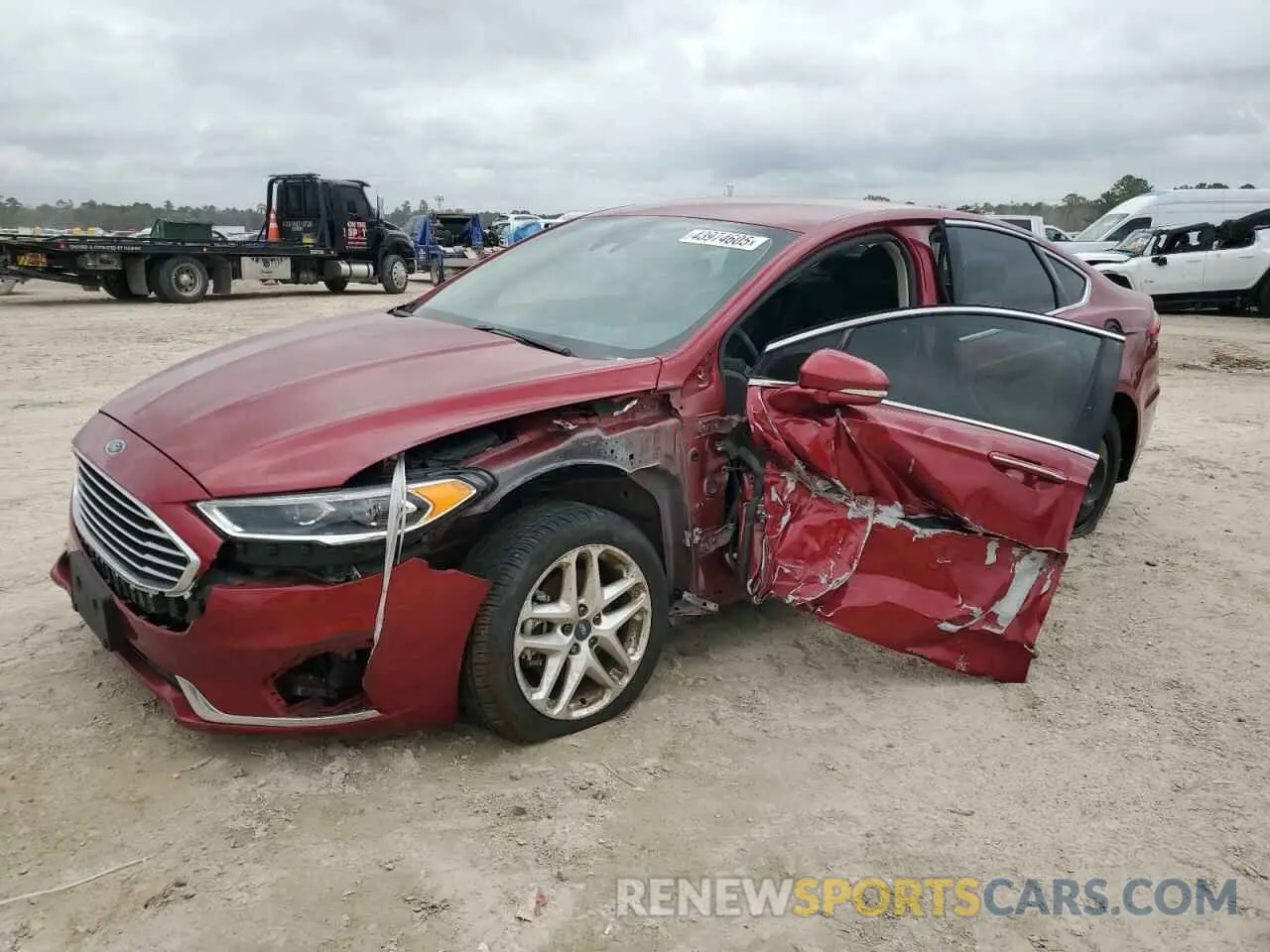 1 fotografías del automóvil dañado 3FA6P0CD8KR250597 FORD FUSION 2019