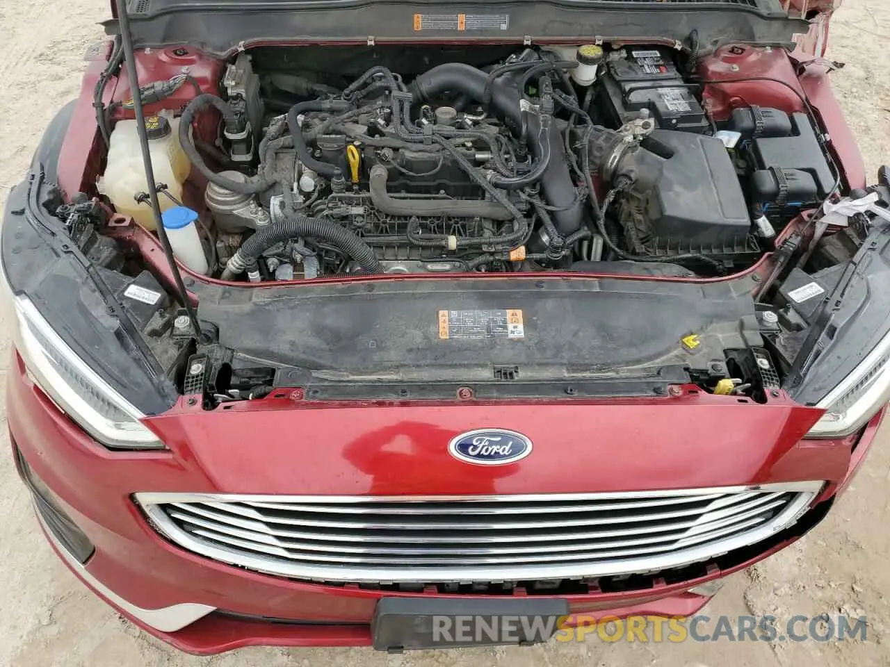 11 fotografías del automóvil dañado 3FA6P0CD8KR250597 FORD FUSION 2019