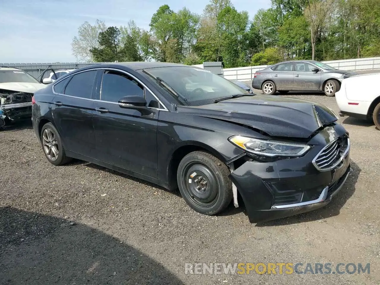 4 fotografías del automóvil dañado 3FA6P0CD9KR109778 FORD FUSION 2019