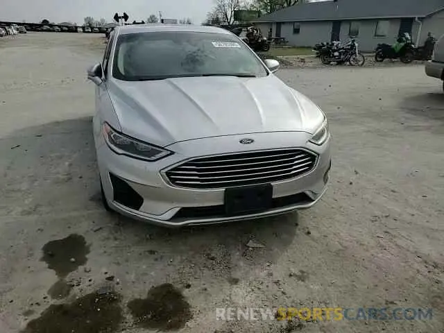 10 fotografías del automóvil dañado 3FA6P0CD9KR138343 FORD FUSION 2019