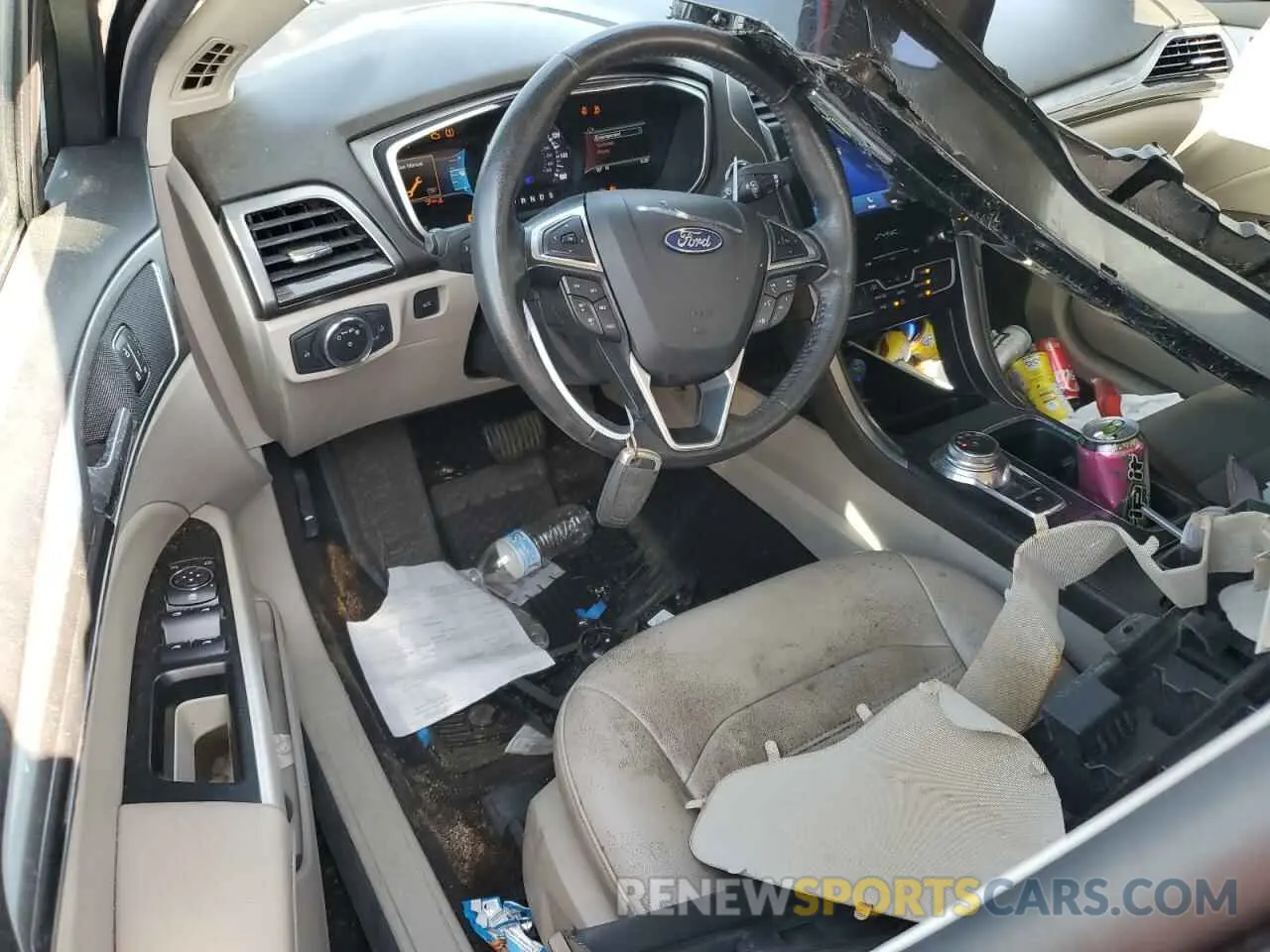 8 fotografías del automóvil dañado 3FA6P0CD9KR138486 FORD FUSION 2019