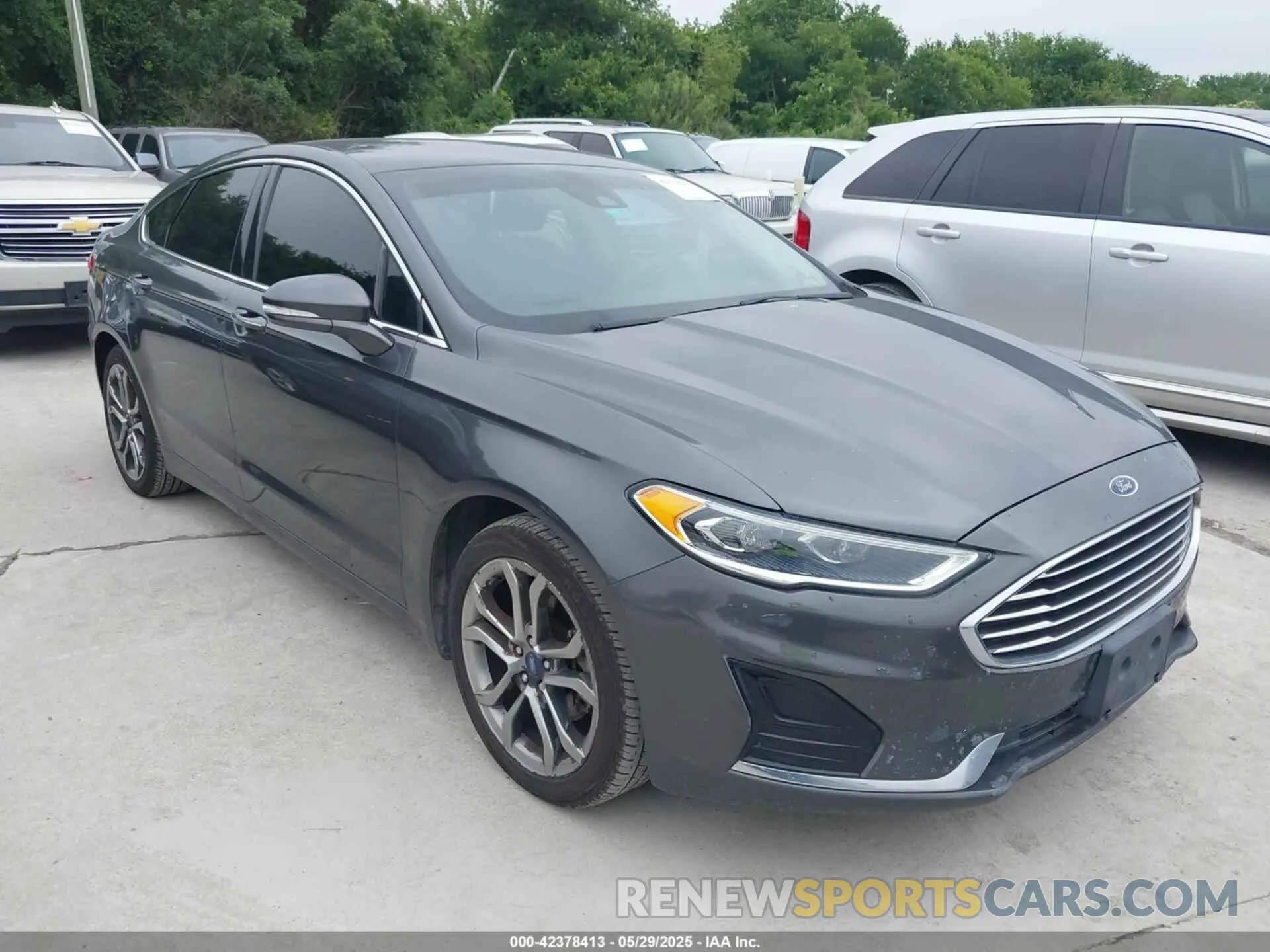 1 fotografías del automóvil dañado 3FA6P0CDXKR260550 FORD FUSION 2019
