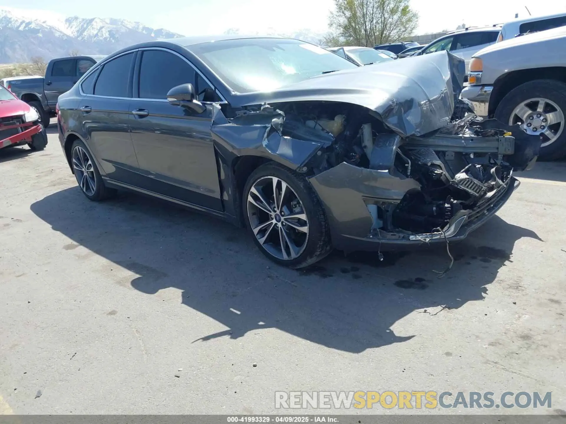 1 fotografías del automóvil dañado 3FA6P0D90KR109985 FORD FUSION 2019