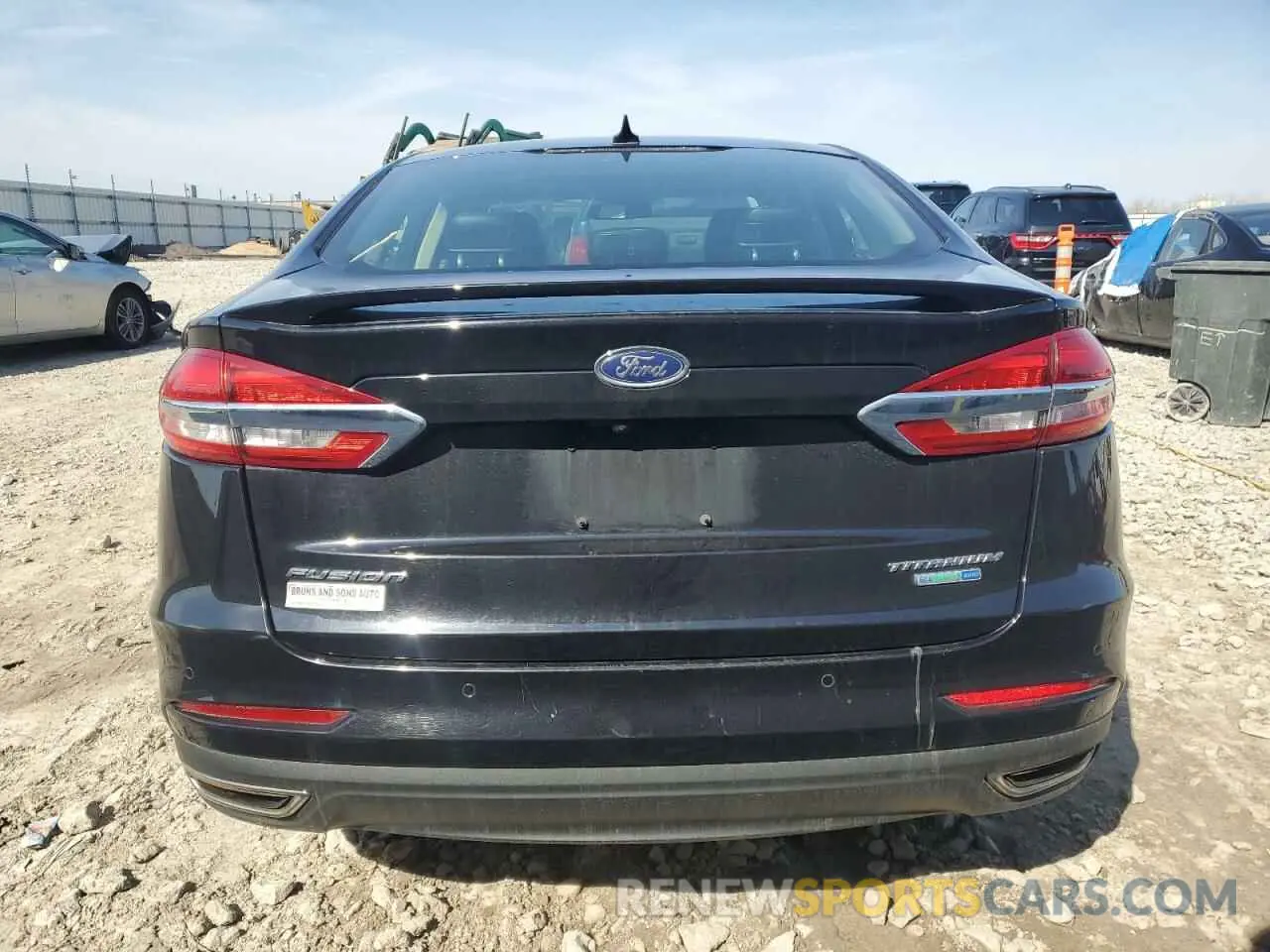 6 fotografías del automóvil dañado 3FA6P0D91KR124124 FORD FUSION 2019