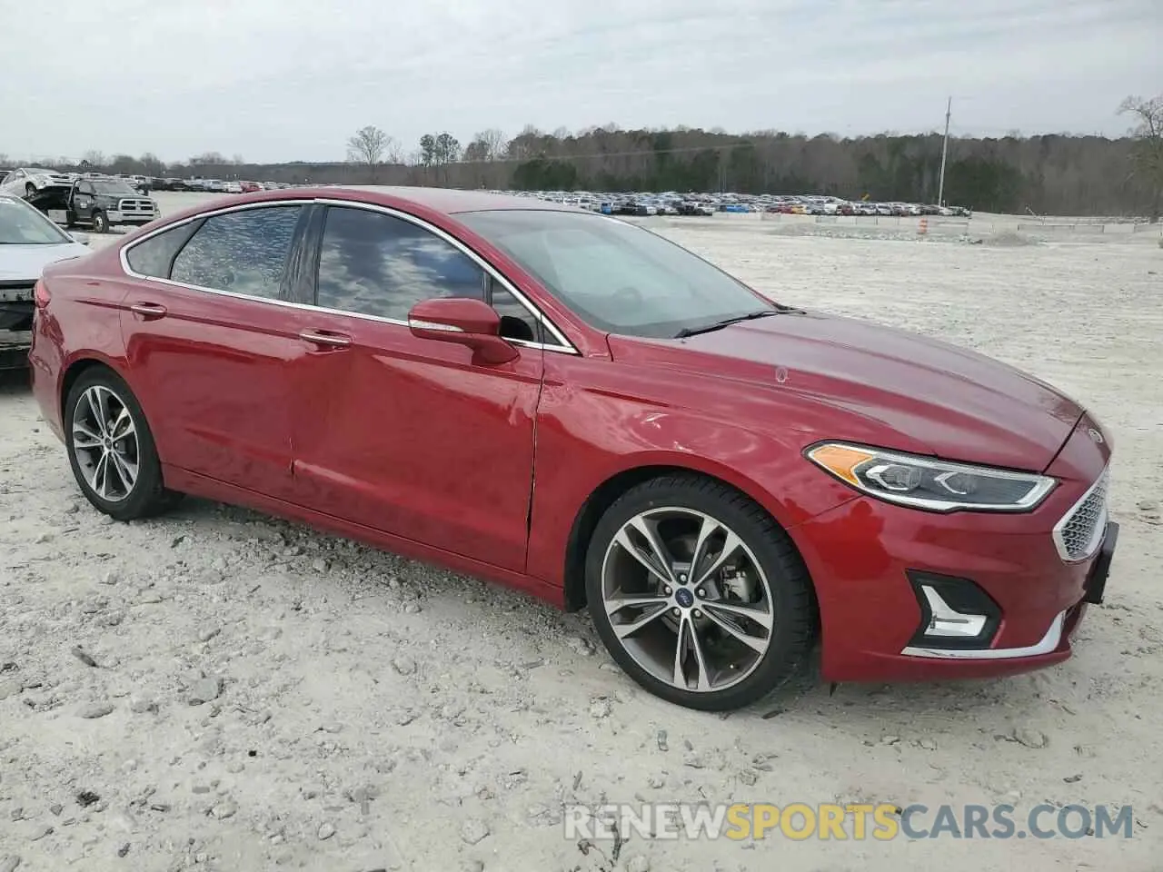 4 fotografías del automóvil dañado 3FA6P0D92KR153180 FORD FUSION 2019