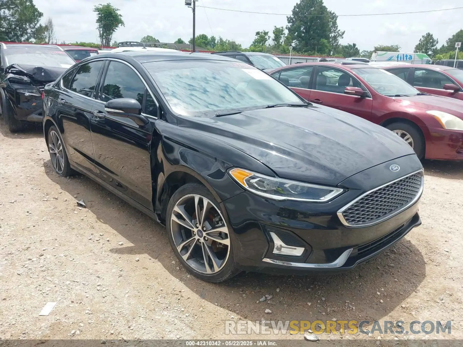 1 fotografías del automóvil dañado 3FA6P0D93KR184342 FORD FUSION 2019
