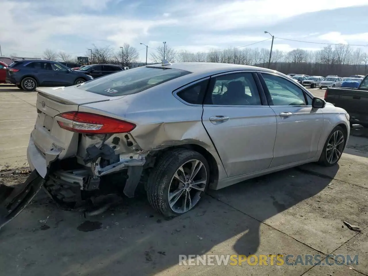 3 fotografías del automóvil dañado 3FA6P0D93KR186530 FORD FUSION 2019