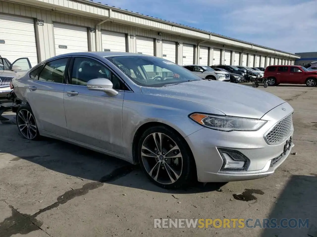 4 fotografías del automóvil dañado 3FA6P0D93KR186530 FORD FUSION 2019